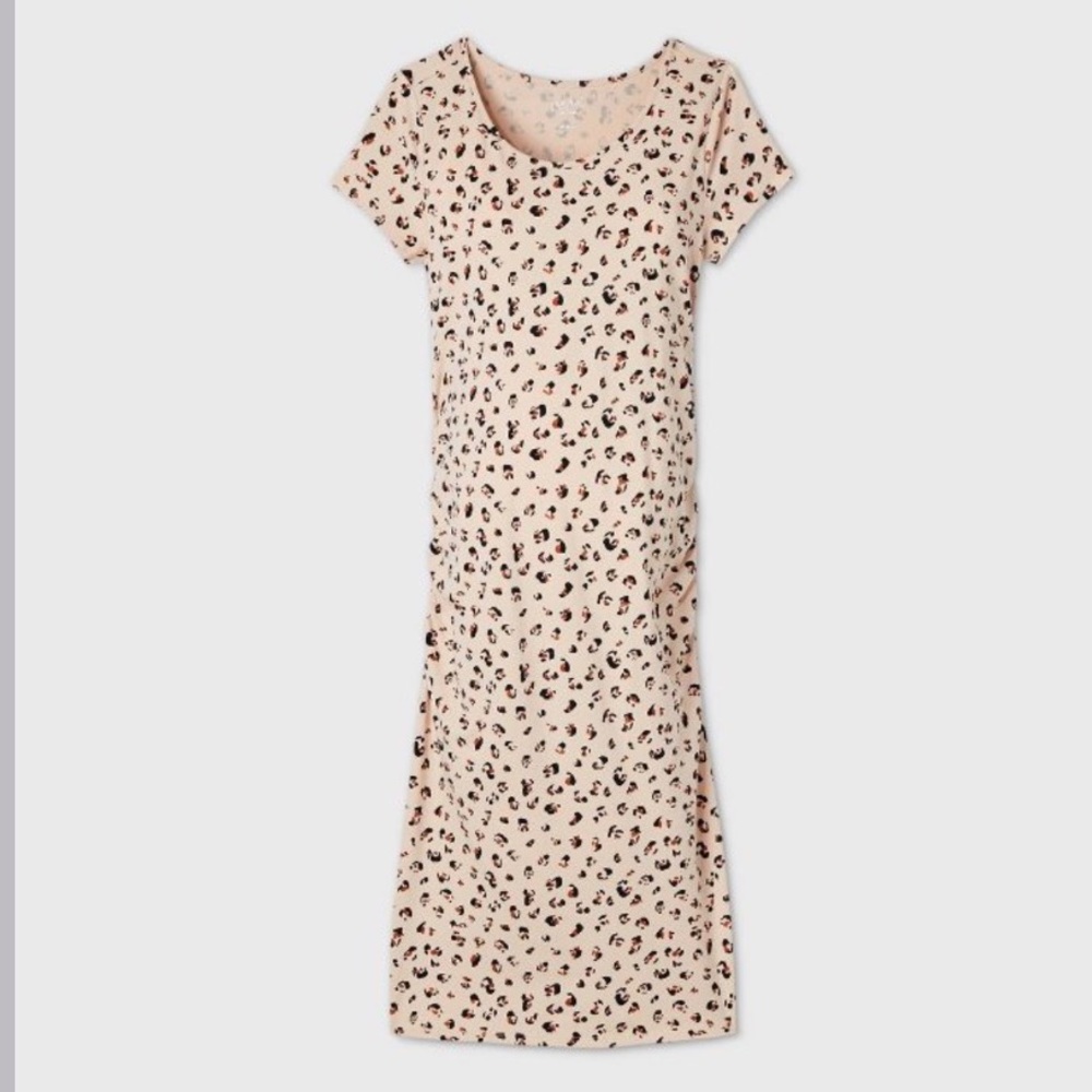 INGRID & ISABEL | Leopard Print Maternity Dress